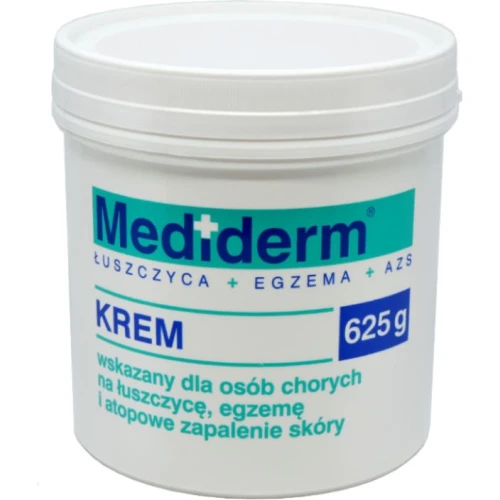 Mediderm Krem 625 g - Do pielęgnacji chorobowo zmienionej skóry w przebiegu łuszczycy, egzemy i atopowego zapalenia skóry