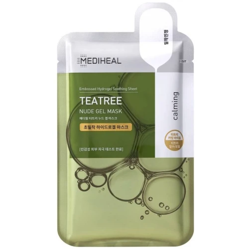 Mediheal Teatree Nude Gel Mask Kojąca maska w płachcie, 30 g - Na podrażnienia, zaczerwienienia i nawilżenie skóry
