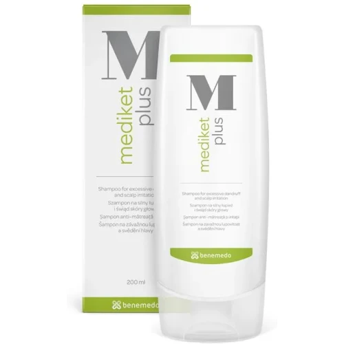 Mediket Plus Szampon przeciwłupieżowy, 200 ml - Szampon z piroktonem olaminy i klimbazolem