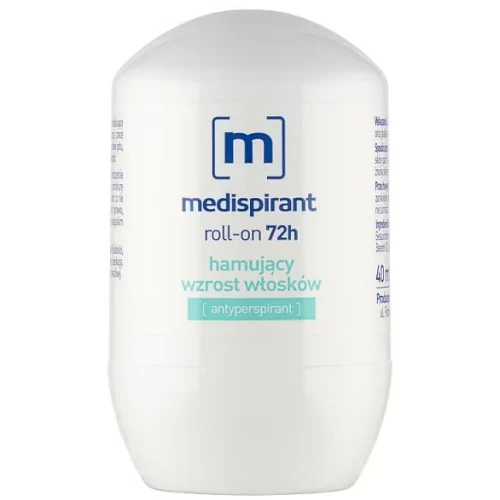 Medispirant Roll-on 72 h, 40 ml - Dla skóry wrażliwej, ochrona przed poceniem i pielęgnacja pach