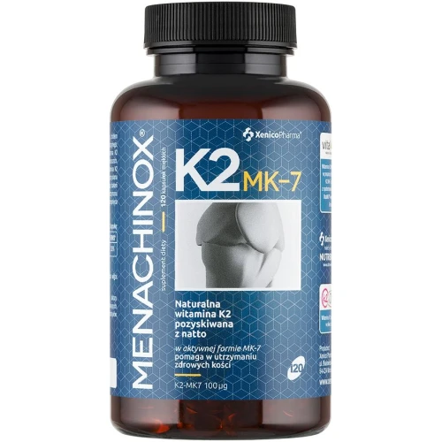 Menachinox K2 MK-7, 120 kapsułek - Źródło naturalnej witaminy K2