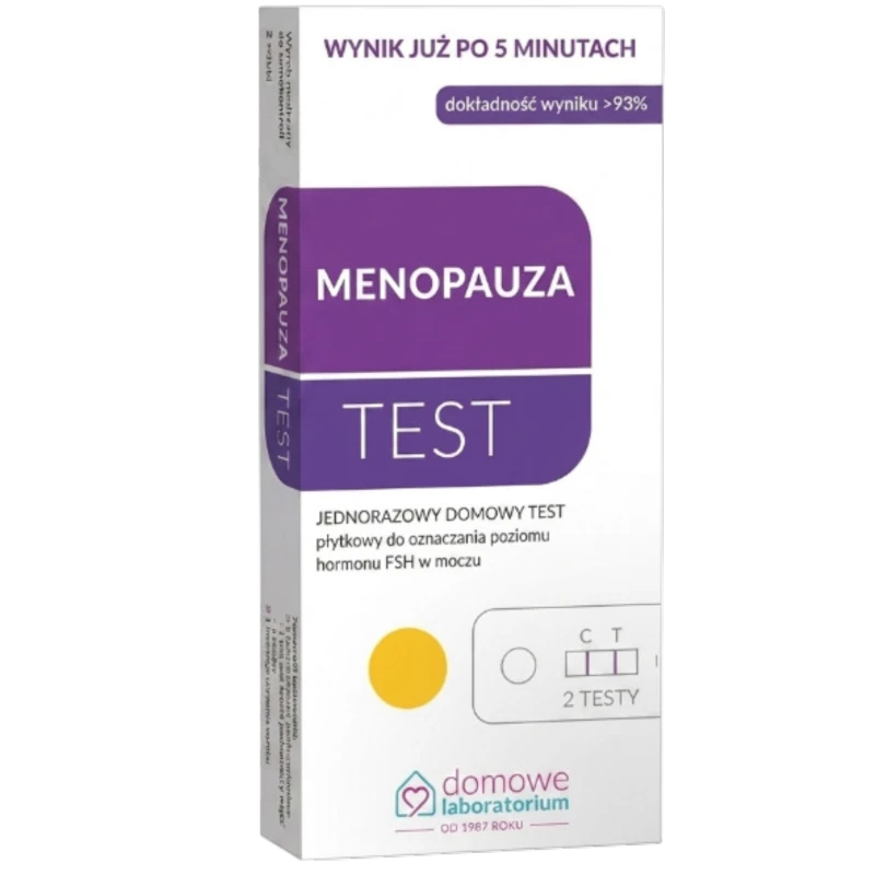 Test Menopauza, płytkowy 2 sztuki - Domowy test klimakterium