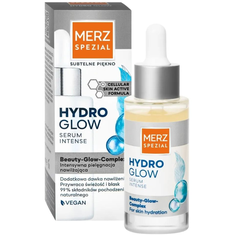 Merz Spezial Hydro Glow Intensywne serum nawilżające, 30 ml - Z kwasem hialuronowym i witaminą C