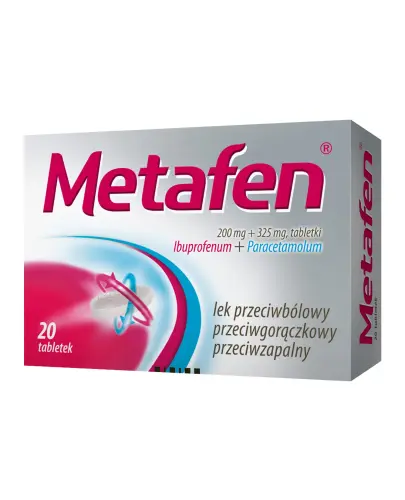 Metafen Metafen, 200 mg + 325 mg, 20 tabletek - cena, opinie - Centralna Apteka ...