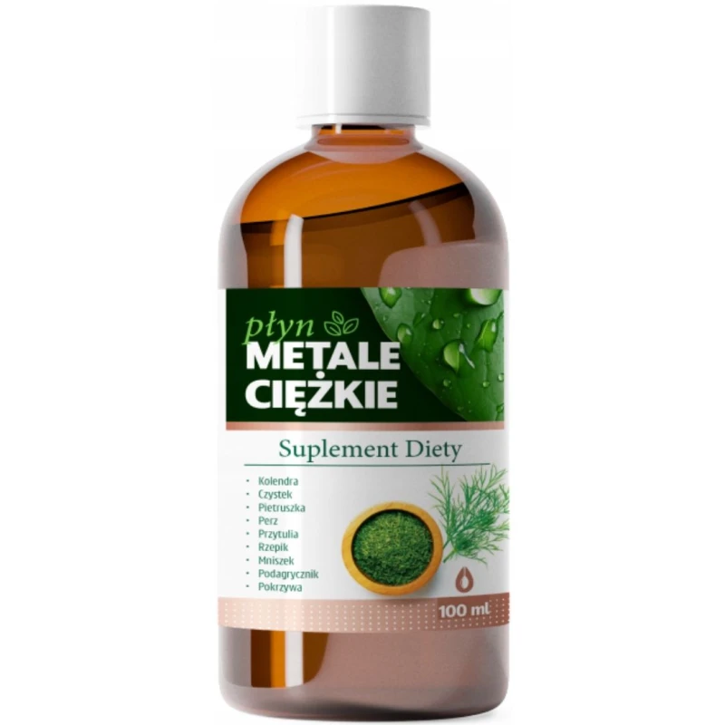 Metale Ciężkie, płyn 100 ml - Naturalny wyciąg ziołowy wspierający nerki i wątrobę