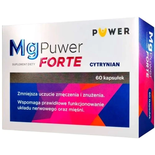 Mg Puwer Forte, 60 tabletek - Z cytrynianem magnezu i witaminą B6