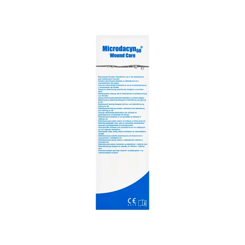 Microdacyn 60 Wound Care, 500 ml - Do oczyszczania i nawilżania ran ostrych i przewlekłych