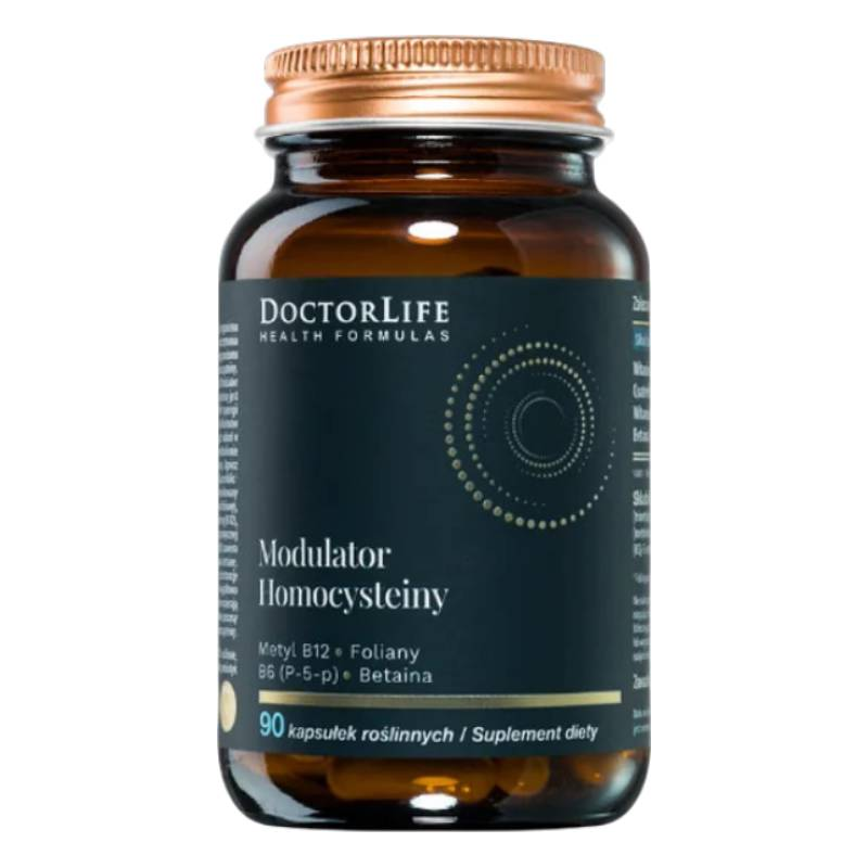Doctor Life Modulator Homocysteiny, 90 kapsułek - Regulacja poziomu homocysteiny i kompleksowe wsparcie układu krążenia