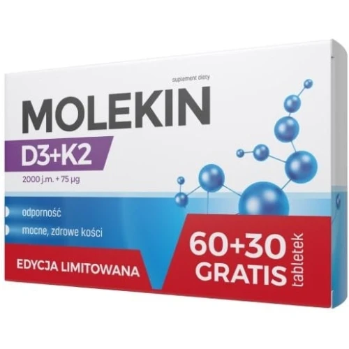 Molekin D3 + K2 Edycja limitowana, 90 tabletek