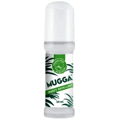 Mugga Roll-on 20% DEET, 50 ml - Zabezpiecza przed ukąszeniami komarów tropikalnych i europejskich