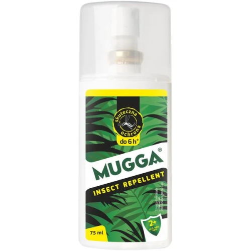 Mugga Spray 9,5% DEET spray, 75 ml - Preparat do odstraszania komarów i ochrony przed ich ukąszeniami