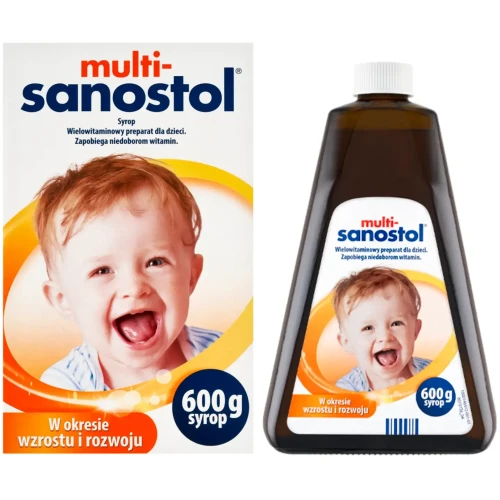 Multi–Sanostol syrop, 600 g - Preparat wielowitaminowy dla dzieci