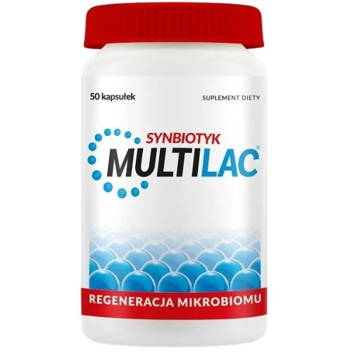 Multilac Synbiotyk, 50 kapsułek - Probiotyk + prebiotyk w kapsułkach