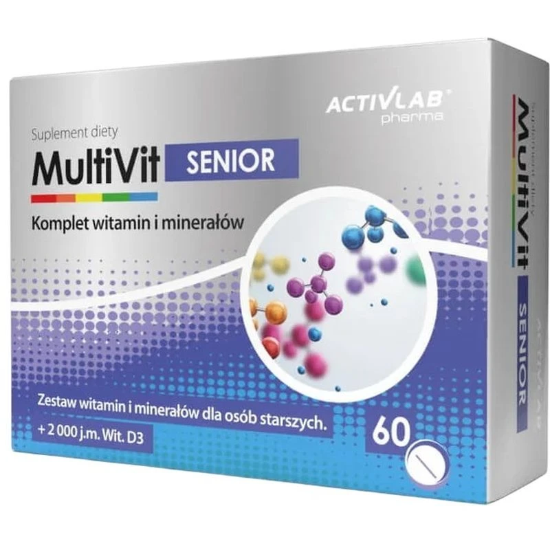 ActivLab Pharma MultiVit Senior, 60 kapsułek - Komplet witamin i minerałów dla osób starszych