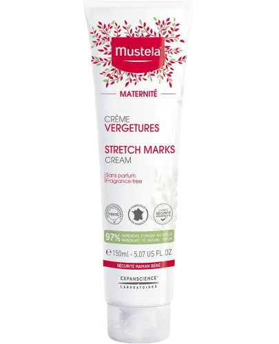 Mustela Maternite, krem na rozstępy bez zapachu, 150 ml -  Zapobiega pojawianiu się rozstępów w czasie ciąży i po porodzie