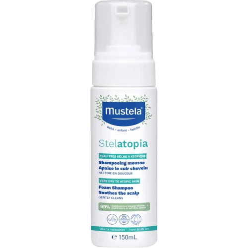 Mustela Stelatopia, szampon w piance, 150 ml - Dla skóry skłonnej do atopii