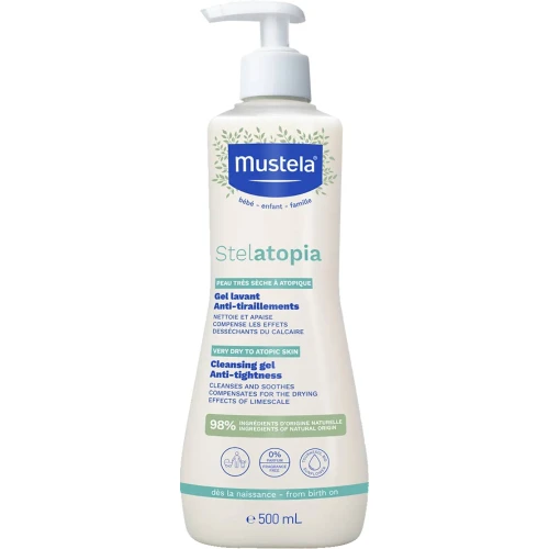 Mustela Stelatopia żel do mycia, 500ml - Dla skóry skłonnej do atopii