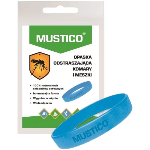 Mustico Opaska odstraszająca komary i meszki, 1 sztuka - Z Citriodiol® – ochrona do 4 godzin