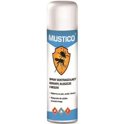 Mustico Spray odstraszający komary kleszcze i meszki, 100 ml - Naturalna i skuteczna ochrona przed owadami dla całej rodziny