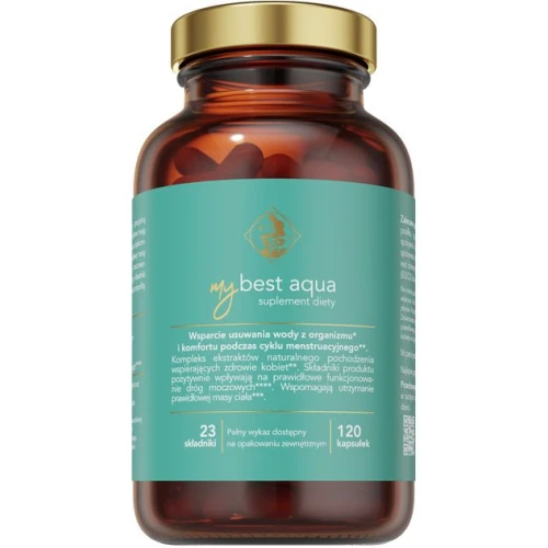 MyBest Aqua, 120 kapsułek - Wspomaga organizm w usuwaniu wody