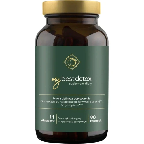 MyBest Detox, 90 kapsułek - Ze składnikami wspomagającymi trawienie