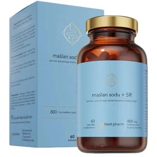 MyBest Maślan Sodu+ SR, 60 kapsułek - Wspiera komfort jelit u osób zaburzeniami przewodu pokarmowego 