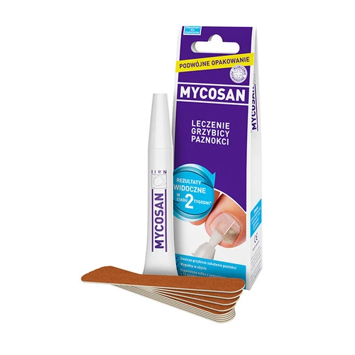 Mycosan Zestaw Serum na grzybicę paznokci, 10 ml - Bezzapachowe serum, które wysycha w ciągu 2 minut