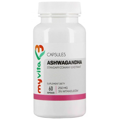 MyVita Ashwagandha 250 mg, 60 kapsułek
