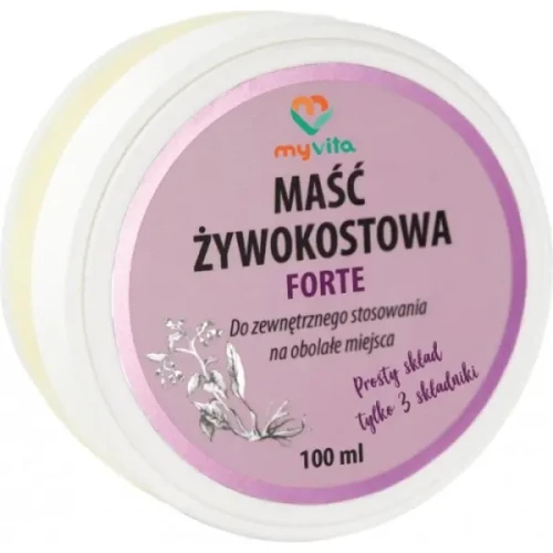MyVita Maść żywokostowa Forte, 100 ml - Regeneracja i łagodzenie bólu mięśni i stawów