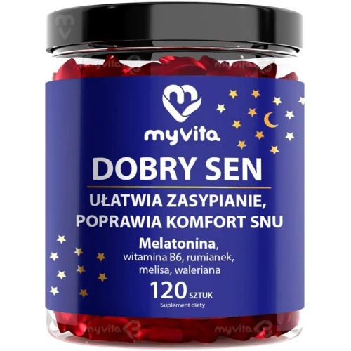 MyVita Naturalne żelki Dobry Sen, 120 sztuk - Żelki na sen