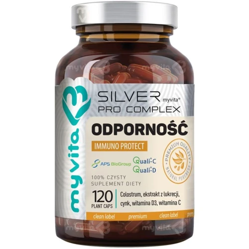 MyVita Odporność Silver Pro Complex, 120 kapsułek - Kompleksowe wsparcie układu odpornościowego
