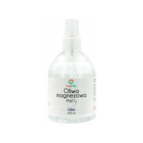 MyVita Oliwa magnezowa MgCl2, 300 ml - Szybkie uzupełnienie magnezu przez skórę