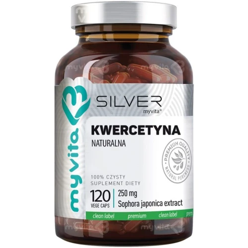 MyVita Silver Kwercetyna Naturalna, 120 kapsułek - Ekstrakt z perełkowca japońskiego