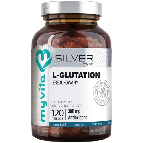 MyVita Silver L-Glutation zredukowany, 120 kapsułek - Naturalny antyoksydant