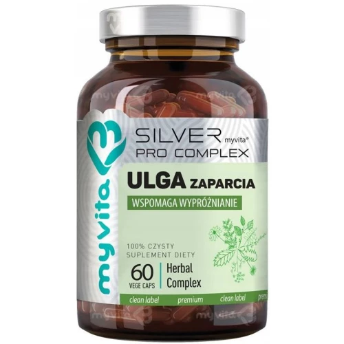 MyVita Silver Ulga Zaparcia, 60 kapsułek - Dla prawidłowego wypróżniania