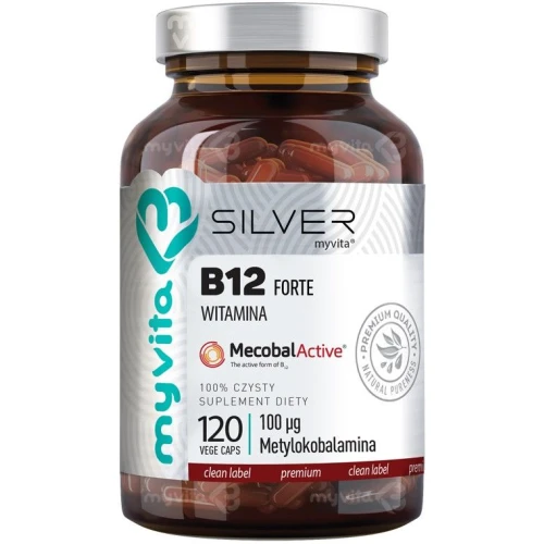 MyVita Silver Witamina B12 Forte, 120 kapsułek