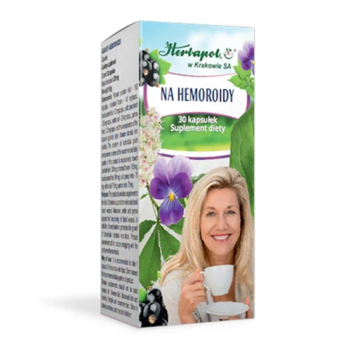 Na Hemoroidy, 30 kapsułek - Ze składnikami wzmacniającymi naczynia krwionośne