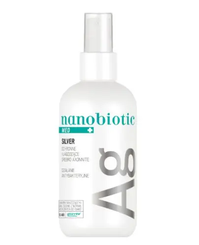 Nanobiotic Med+ Silver, Ochronne i łagodzące srebro Axonnite®, spray 150 ml - Do ochrony i poprawy kondycji skóry oraz błon śluzowych