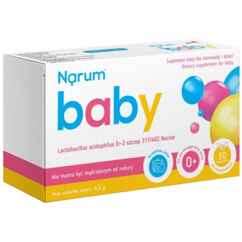 Narum Baby 150 mg, 30 kapsułek - Probiotyk dla niemowląt