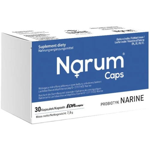 Narum Caps 200 mg, 30 kapsułek - Probiotyk przy antybiotyku