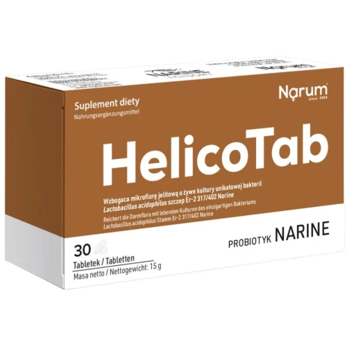 Narum HelicoTab, 30 tabletek - Probiotyk tabletki