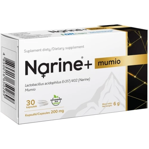 Narum + Mumio 200 mg, 30 kapsułek - Probiotyk z mumio