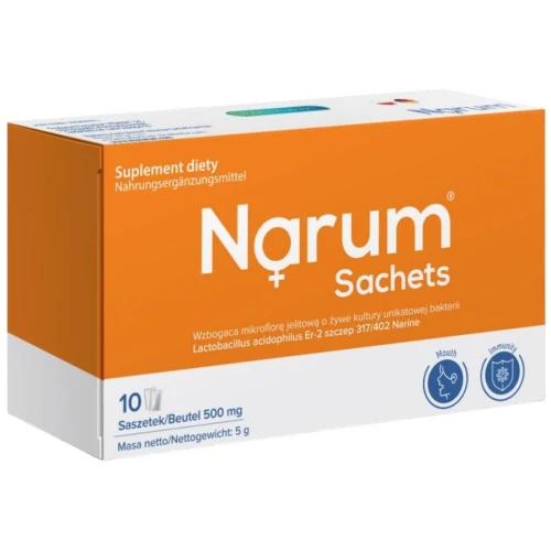 Narum Sachets 500 mg, 10 saszetek - Probiotyk w saszetkach