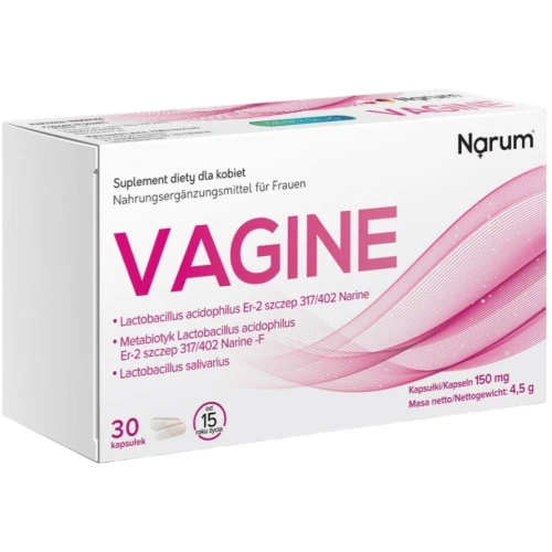 Narum Vagine 150 mg, 30 kapsułek - Probiotyk ginekologiczny