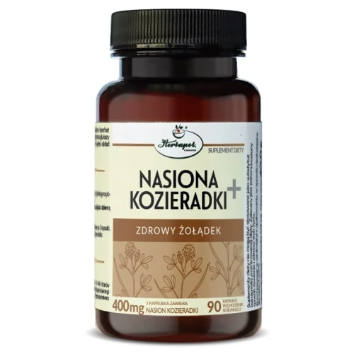 Nasiona Kozieradki+, 90 kapsułek - Naturalne wsparcie trawienia i komfortu żołądka