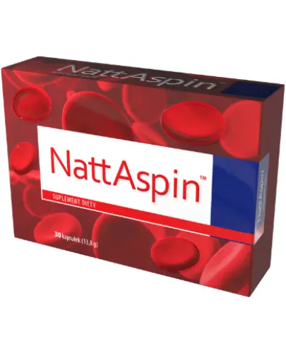 NattAspin, 30 kapsułek - Preparat z ekstraktem ze sfermentowanego nasienia soi, zawierający nattokinazę
