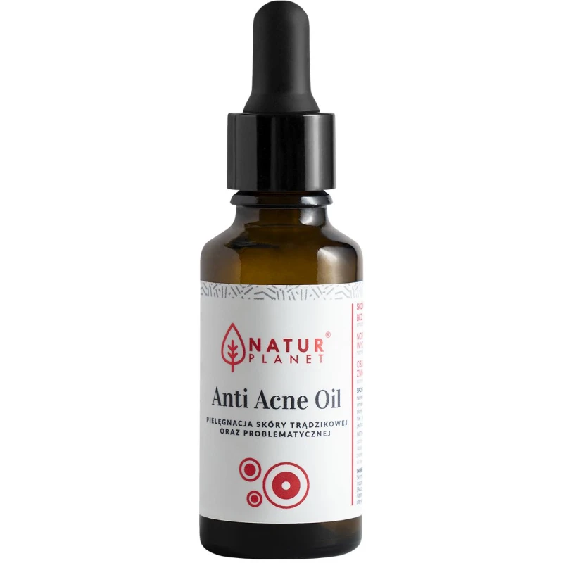 Natur Planet Anti Acne Oil Olej na trądzik, 30 ml - Normalizuje wydzielanie sebum