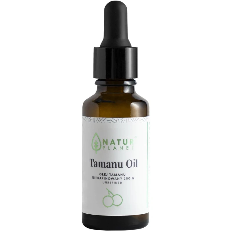 Natur Planet Olej Tamanu, 30 ml - Do cery tłustej, mieszanej, trądzikowej