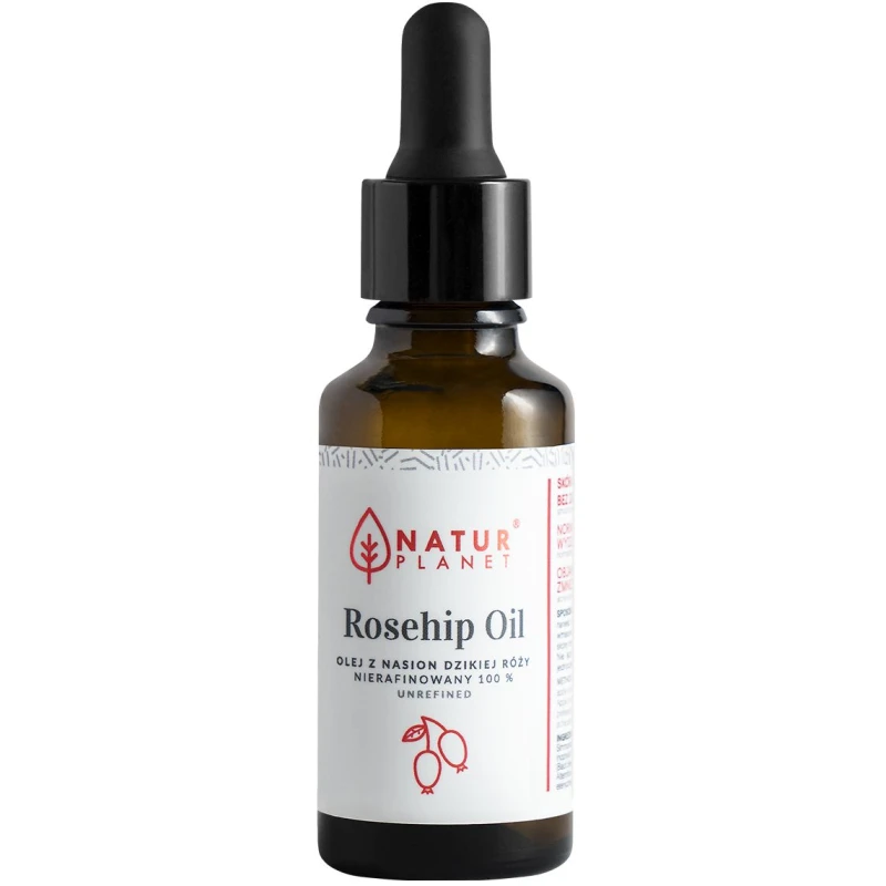 Natur Planet Olej z Dzikiej Róży, 30 ml - Moc naturalnej witaminy C do pielęgnacji skóry