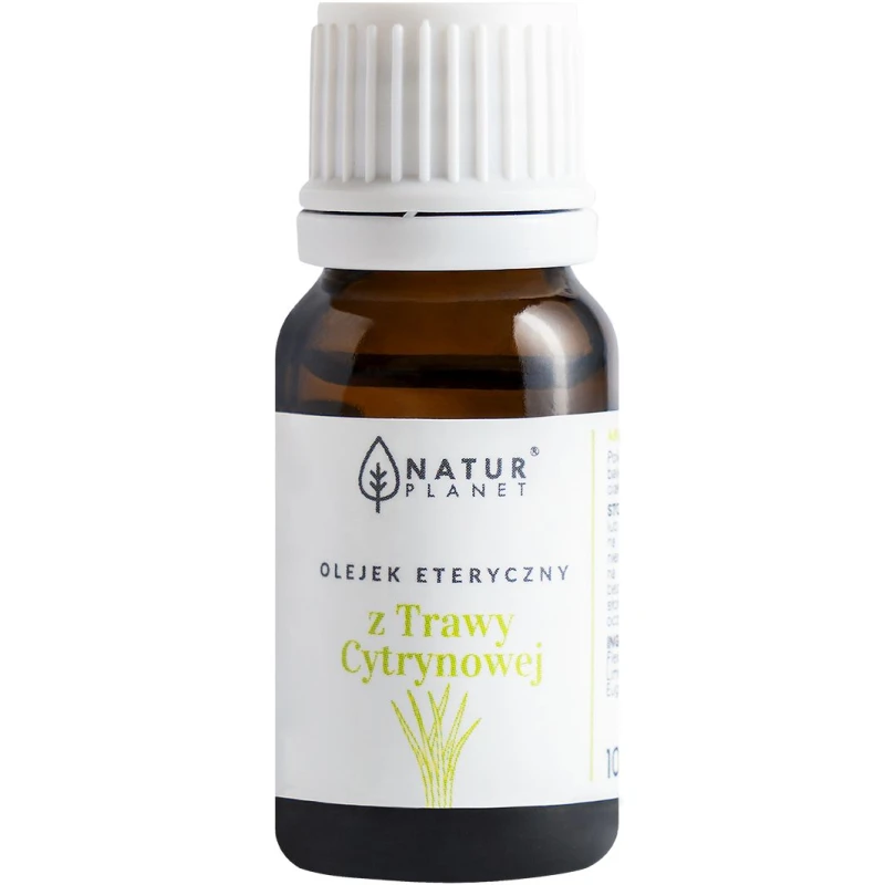 Natur Planet Olejek z Trawy Cytrynowej, 10 ml - Do pielęgnacji i aromatyzacji